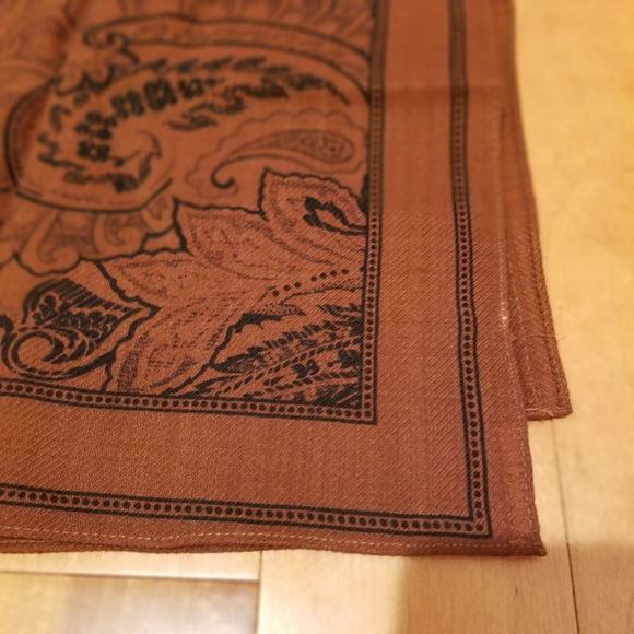 Vintage Adrienne Vittadini Paisley Square Scarf - Picture 5 of 7